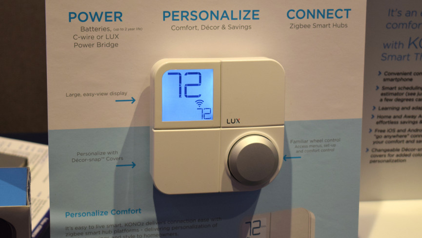 First ZigBee 3.0 Thermostat Debuts from Lux  and it's Pretty
