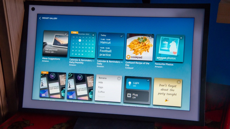 Amazon Echo 15 widgets home screen