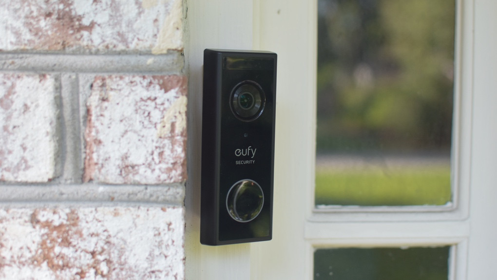 Eufy Video Doorbell 2K mounted
