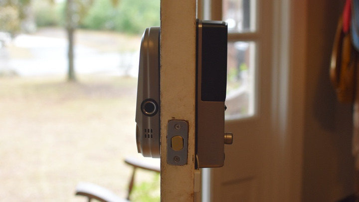 Lockly Vision smart lock installed