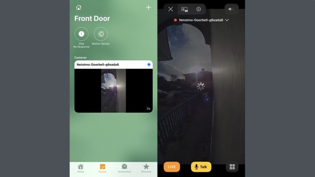 Netatmo Smart Video Doorbell apple home
