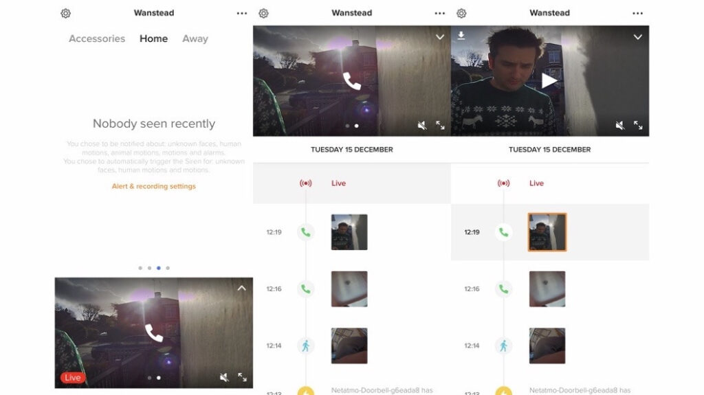 Netatmo Smart Video Doorbell app