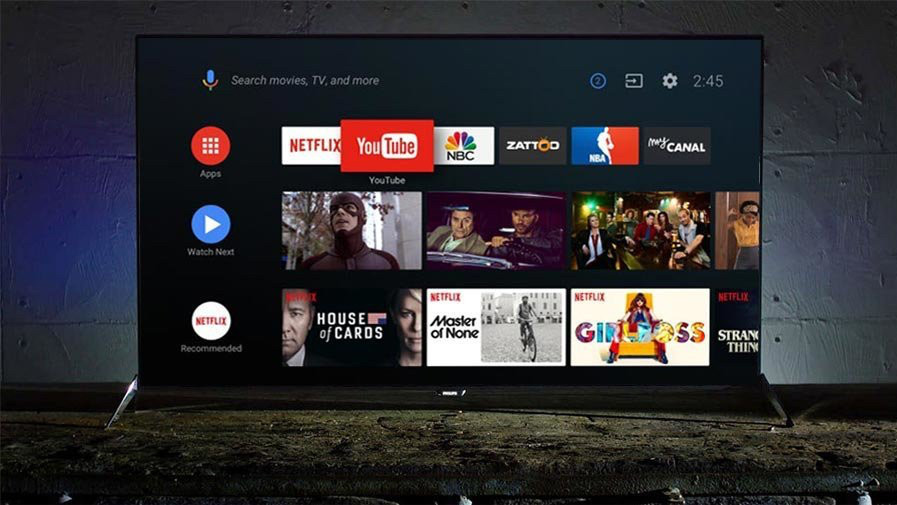sony android tv menu