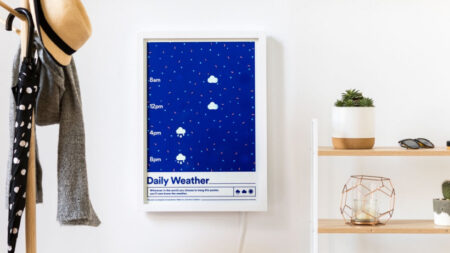 We're smitten with this e-paper poster