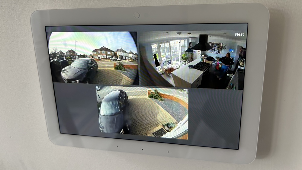 Amazon Echo Hub security camera view