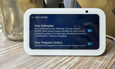 Your Deliveries setting on Echo Show