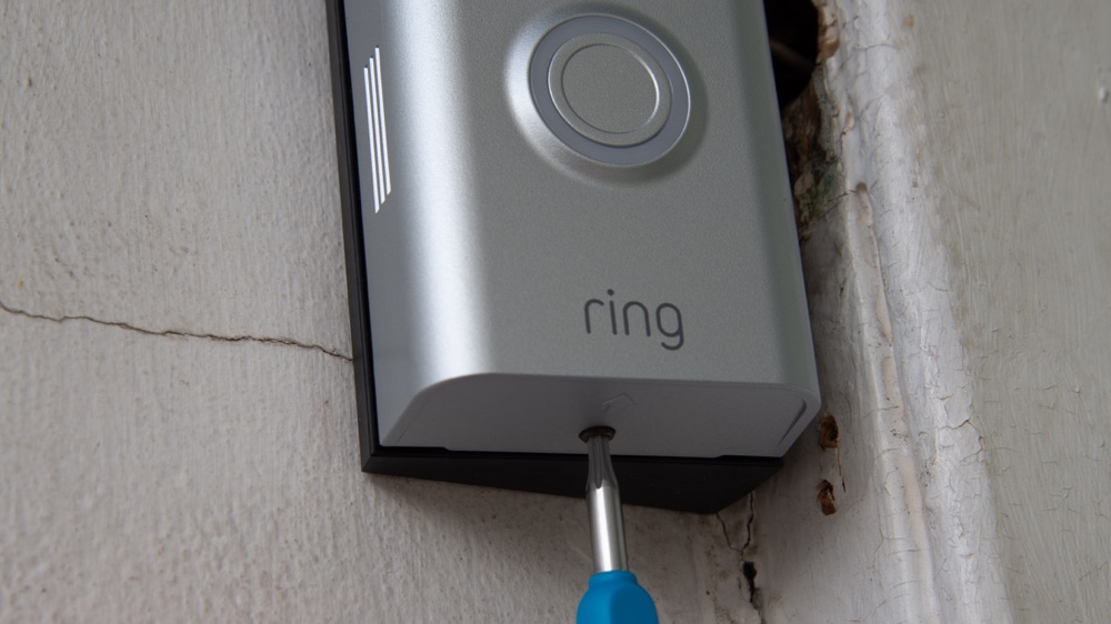 Ring Battery Video Doorbell Pro screw