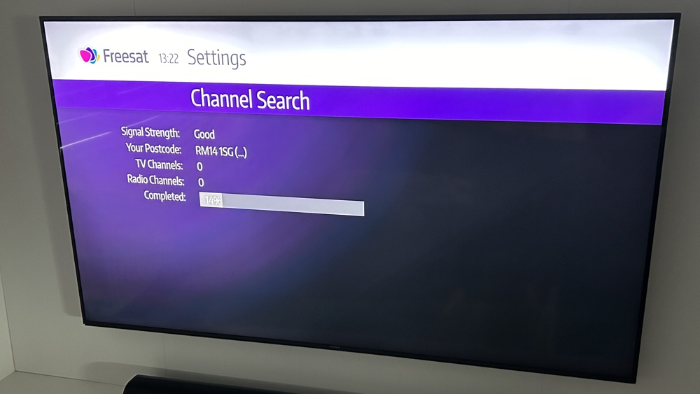 Freesat 4k signal strength channel scan