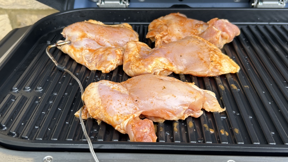 Ninja Woodfire Connect XL chicken thighs