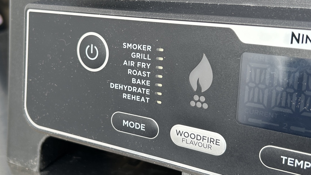 Ninja Woodfire Connect XL buttons and modes