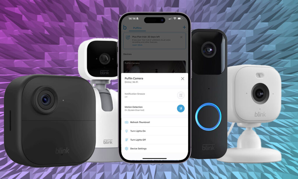 Blink devices with Blink Home Monitoring app