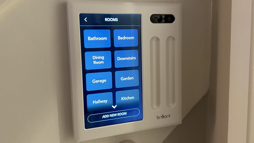 Brilliant Plug-In Home Control Panel rooms