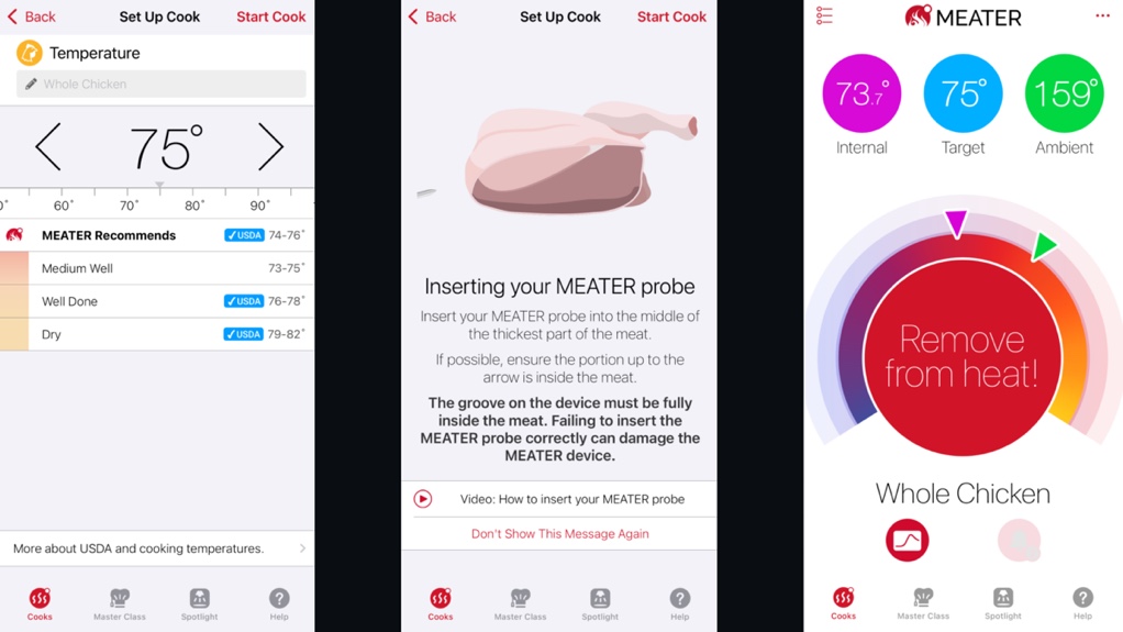 Meater 2 Plus app